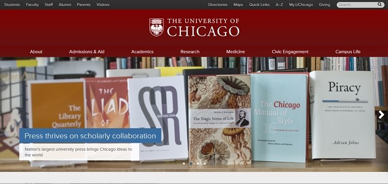 Desain Website Universitas Keren - the University of Chicago