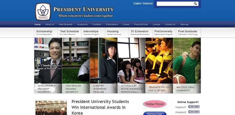 20 desain website terbaik kampus indonesia 9