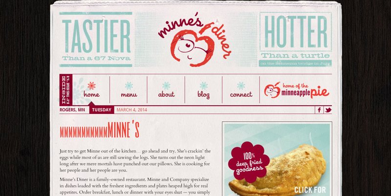 desain-website-kuliner-minne's diner
