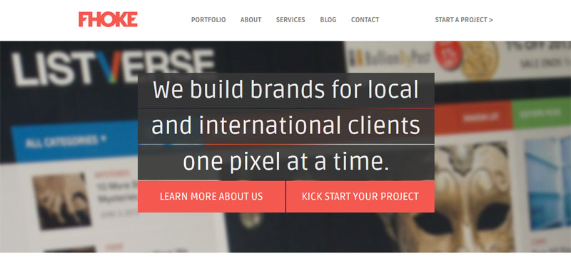 Web Design with Fixed Header fhoke