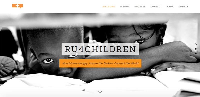 Nonprofit website design RU4CHILDREN