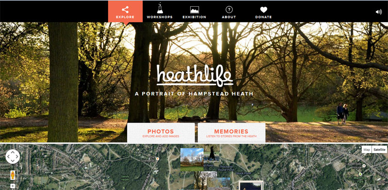 Web Design with Fixed Header heathlife