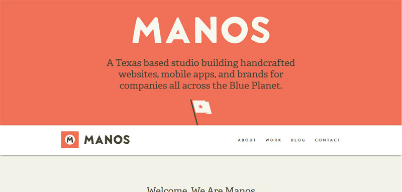 Web Design with Fixed Header manos