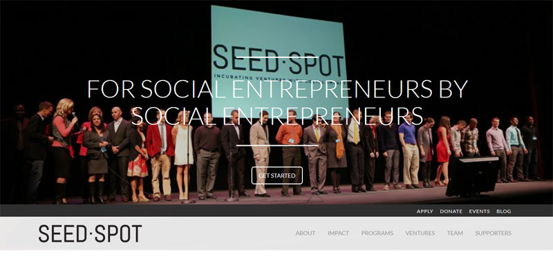 Web Design with Fixed Header seedspot